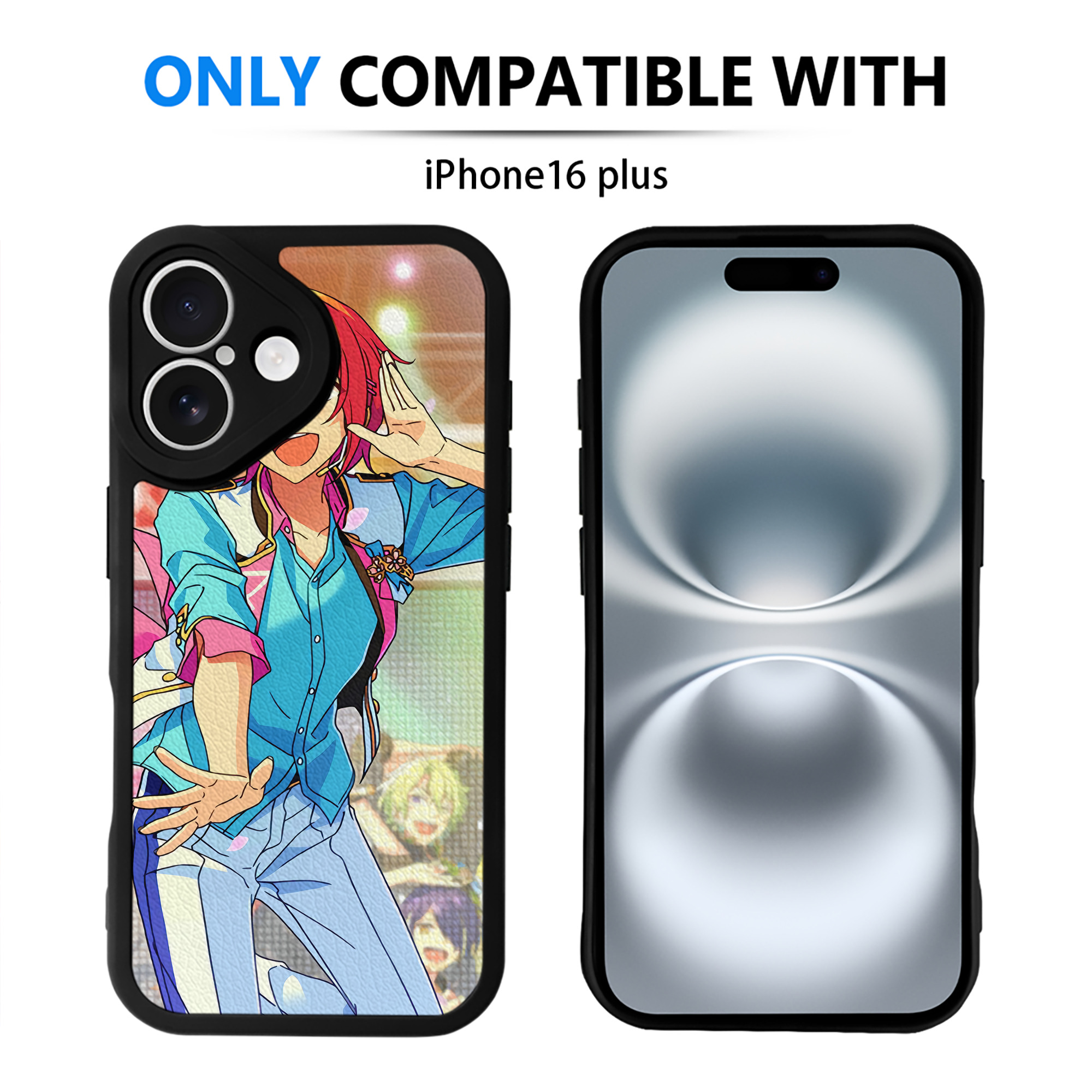 （画像用） あんさんぶるスターズ! Ensemble Stars 【iPhone 16シリーズ対応】シリコンスマホケース（レザー調） 材質：シリコン